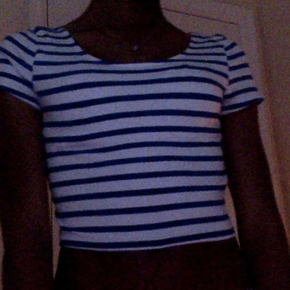 striped crop top